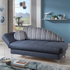 Clearance Wohnen 182x79x86 Federkern Schlafsofa in Blau - Curtici
