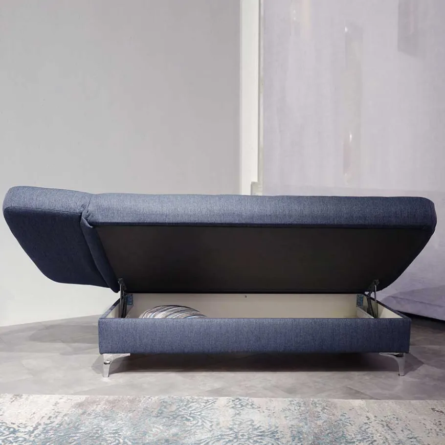Clearance Wohnen 182x79x86 Federkern Schlafsofa in Blau - Curtici