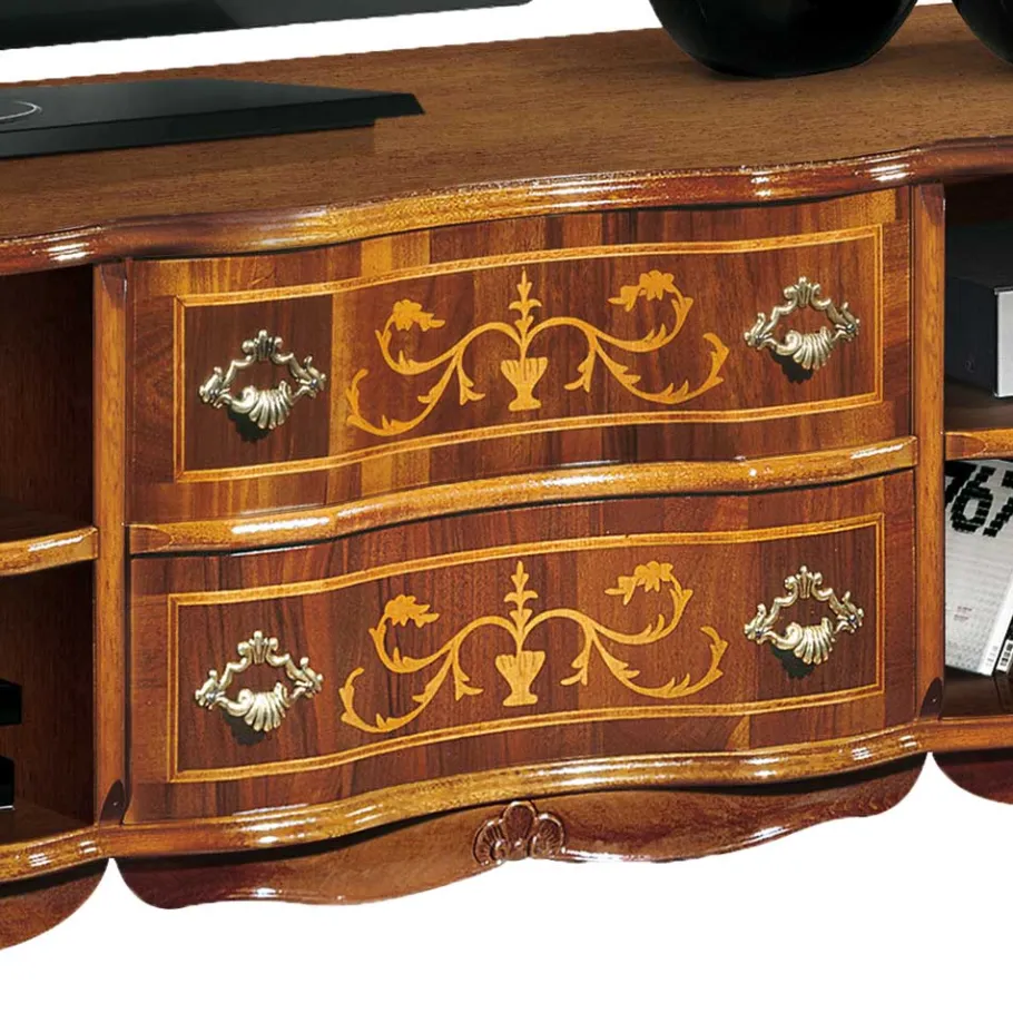 Best Wohnen 158x60x37 Fernsehunterschrank im Barockstil - Motiz
