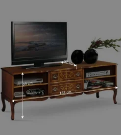 Best Wohnen 158x60x37 Fernsehunterschrank im Barockstil - Motiz