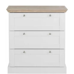 Online Wohnen 75x80x35 Flur Kommode mit drei Schubladen - Ridron