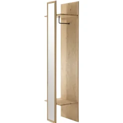 Outlet Wohnen 50x198x38 Garderobe mit Spiegel - Vardriva