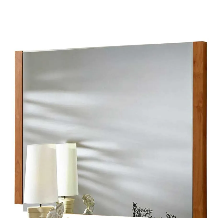 Outlet Wohnen 80x60x2 Glasspiegel in Ahornfarben - Gromany