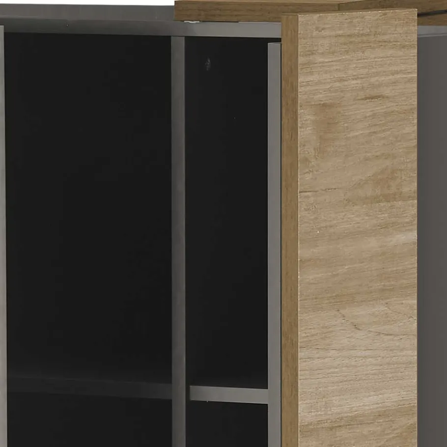 New Wohnen 78x116x44 Highboard in Dunkelgrau Hochglanz - Eracosta