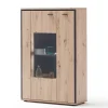 Sale Wohnen 93x142x38 Highboard mit Glaseinsatz - Nikdus