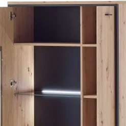 Sale Wohnen 93x142x38 Highboard mit Glaseinsatz - Nikdus