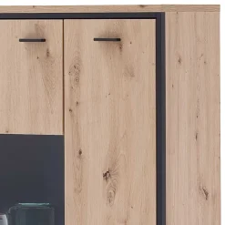 Sale Wohnen 93x142x38 Highboard mit Glaseinsatz - Nikdus