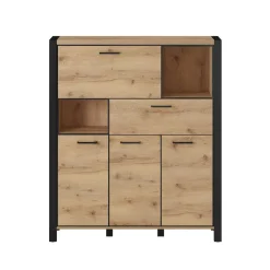 Sale Wohnen 120x140x41 Highboard mit Klappe & 3 Türen - Zavorra