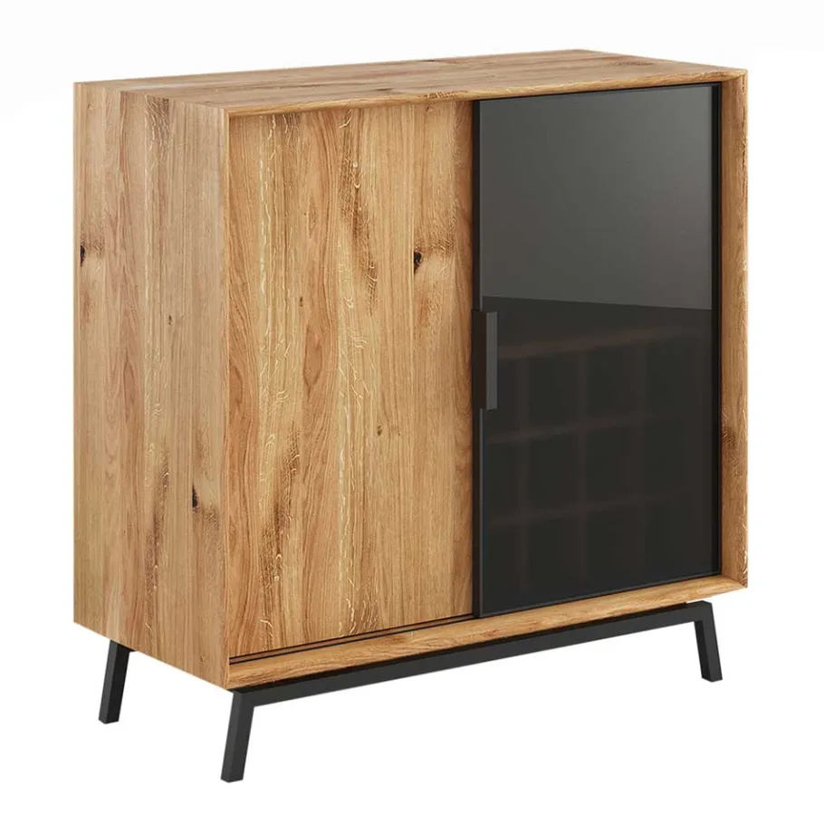 Online Wohnen 101x101x45 Highboard mit Schiebetüren - Fabiella