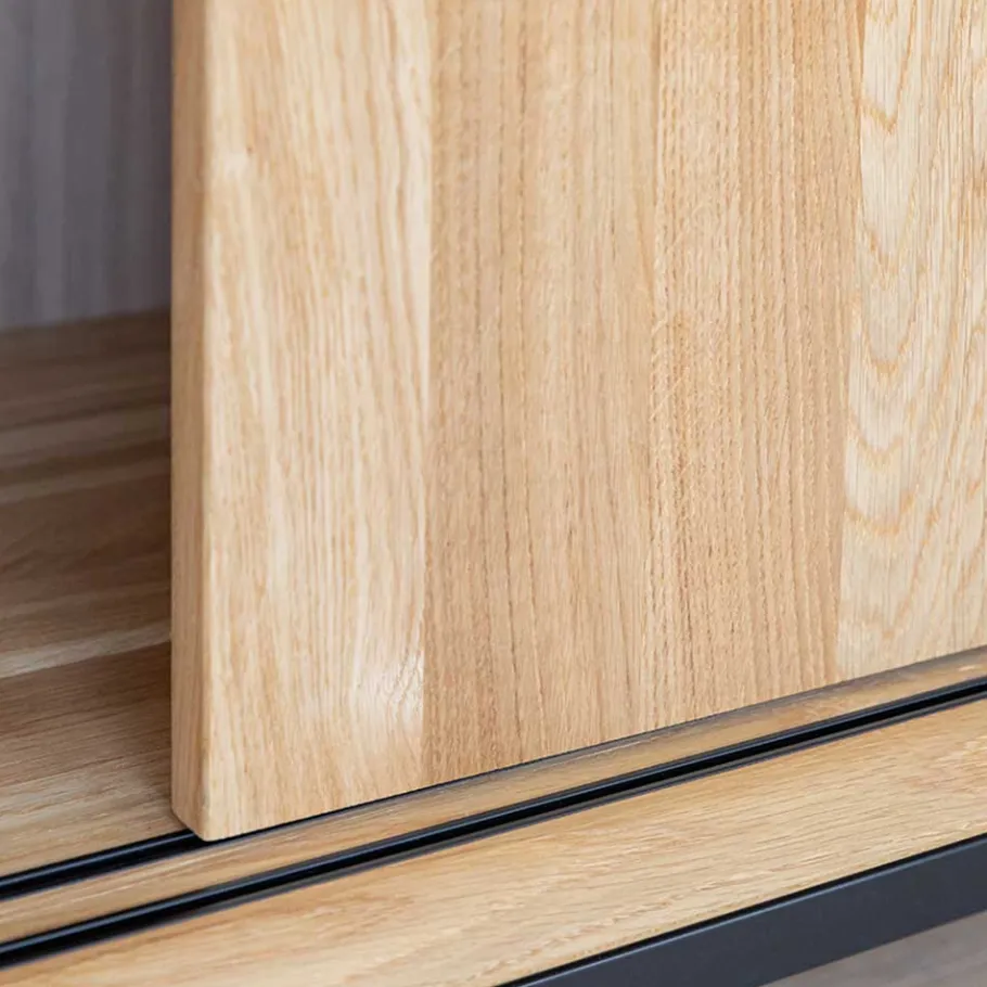 Online Wohnen 101x101x45 Highboard mit Schiebetüren - Fabiella
