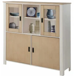New Wohnen 125x120x35 Highboard Scandi Style zweifarbig - Airina