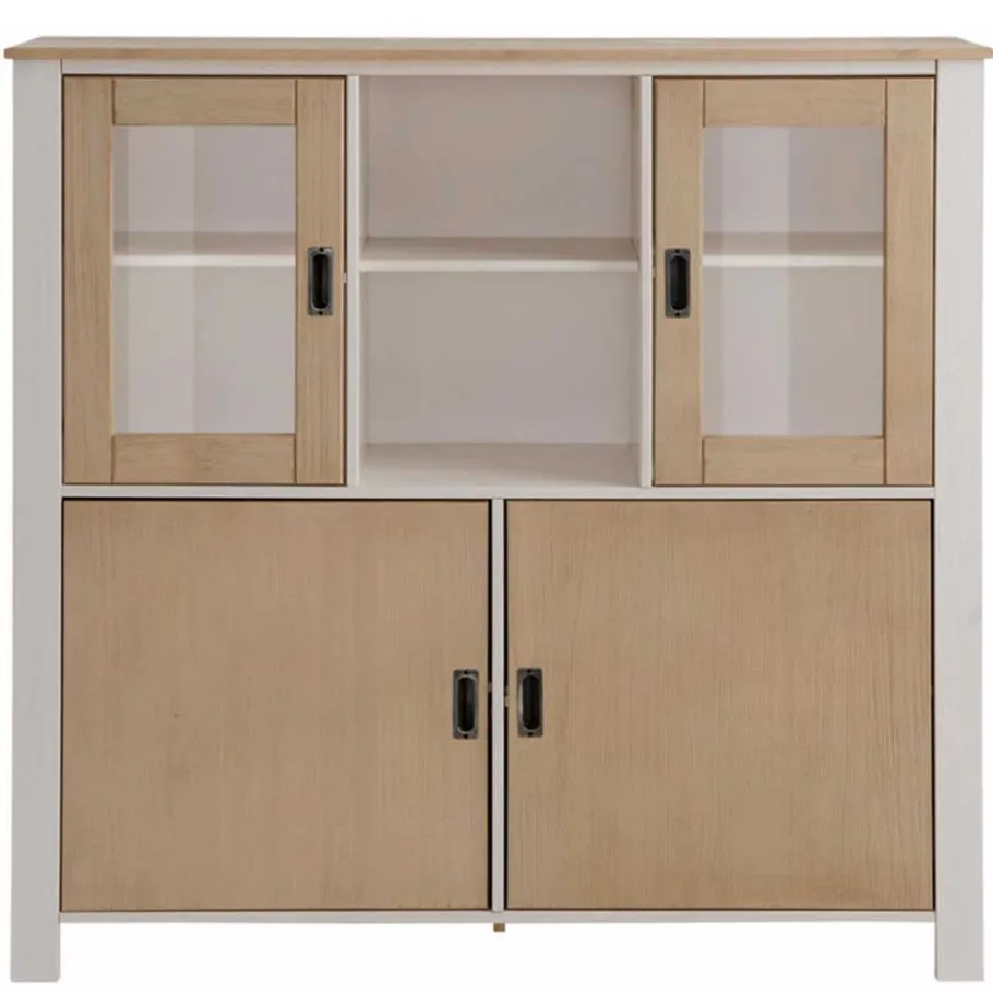 New Wohnen 125x120x35 Highboard Scandi Style zweifarbig - Airina