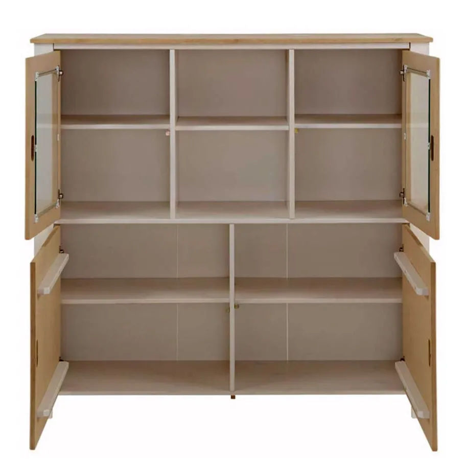 New Wohnen 125x120x35 Highboard Scandi Style zweifarbig - Airina