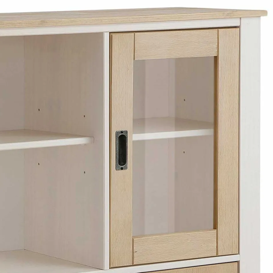 New Wohnen 125x120x35 Highboard Scandi Style zweifarbig - Airina