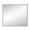 Clearance Wohnen 80x70x2 Hängespiegel mit Rahmen in Holzoptik - Kuetra