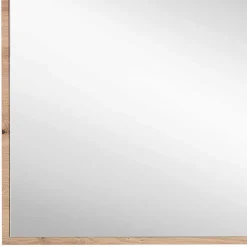 Clearance Wohnen 80x70x2 Hängespiegel mit Rahmen in Holzoptik - Kuetra