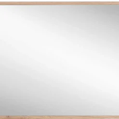 Clearance Wohnen 80x70x2 Hängespiegel mit Rahmen in Holzoptik - Kuetra
