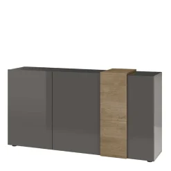 Clearance Wohnen 181x94x44 Hochglanz Sideboard in Dunkelgrau - Eracosta