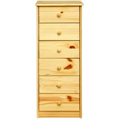 Outlet Wohnen 43x106x35 Hochkommode im rustikalen Landhaus Look - Kascanu