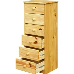 Outlet Wohnen 43x106x35 Hochkommode im rustikalen Landhaus Look - Kascanu