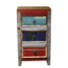 Discount Wohnen 45x80x35 Hochkommode im Shabby Chic - Slinida