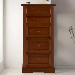 Best Wohnen 60x119x38 Hochkommode in Walnuss Braun - Istefanio