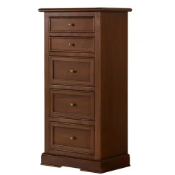 Best Wohnen 60x119x38 Hochkommode in Walnuss Braun - Istefanio