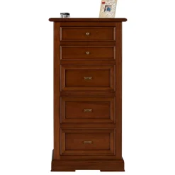 Best Wohnen 60x119x38 Hochkommode in Walnuss Braun - Istefanio