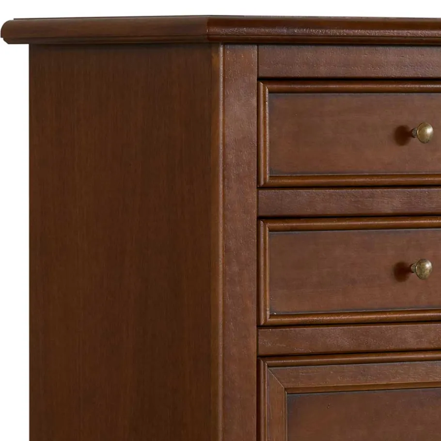 Best Wohnen 60x119x38 Hochkommode in Walnuss Braun - Istefanio