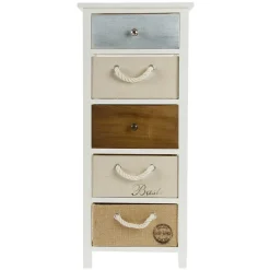 Discount Wohnen 38x91x28 Hochkommode mehrfarbig - Amare