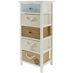Discount Wohnen 38x91x28 Hochkommode mehrfarbig - Amare