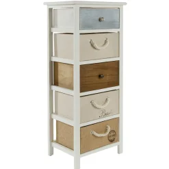 Discount Wohnen 38x91x28 Hochkommode mehrfarbig - Amare