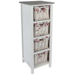 Online Wohnen 31x89x31 Hochkommode mit vier Körben - Galiferia