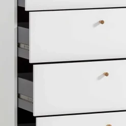 Wohnen 80x117x40 Hochkommode mit vier Schubladen - Ambreros