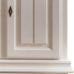 Outlet Wohnen 114x94x47 Hohe Kommode im Landhausstil - Beato