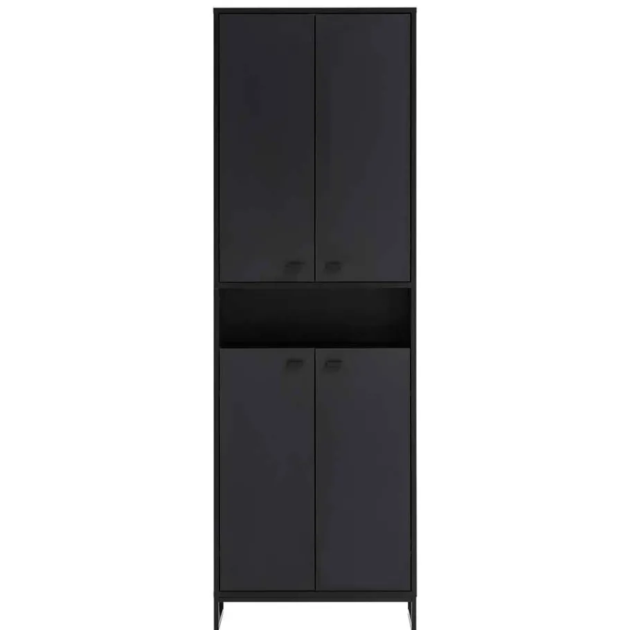 Online Wohnen 60x186x33 Hoher Schuhschrank mit 4 Türen & Fach - Anderian