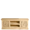 Sale Wohnen 150x60x40 Holz Lowboard mit Ornamenten - Runiasa