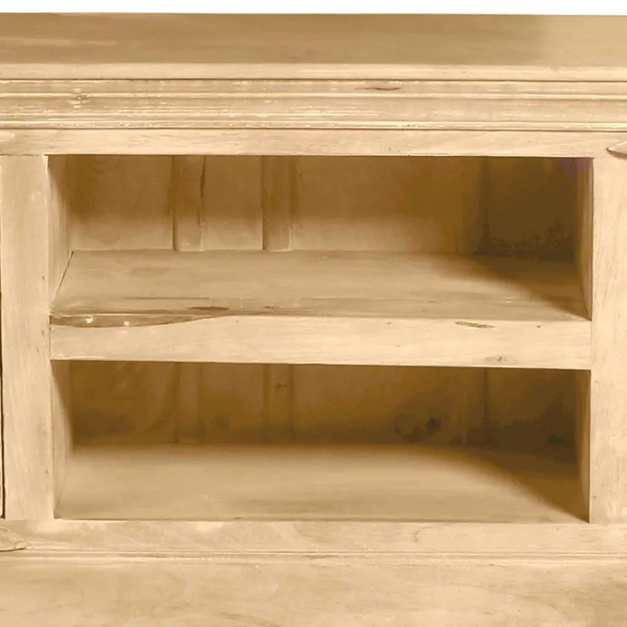 Sale Wohnen 150x60x40 Holz Lowboard mit Ornamenten - Runiasa