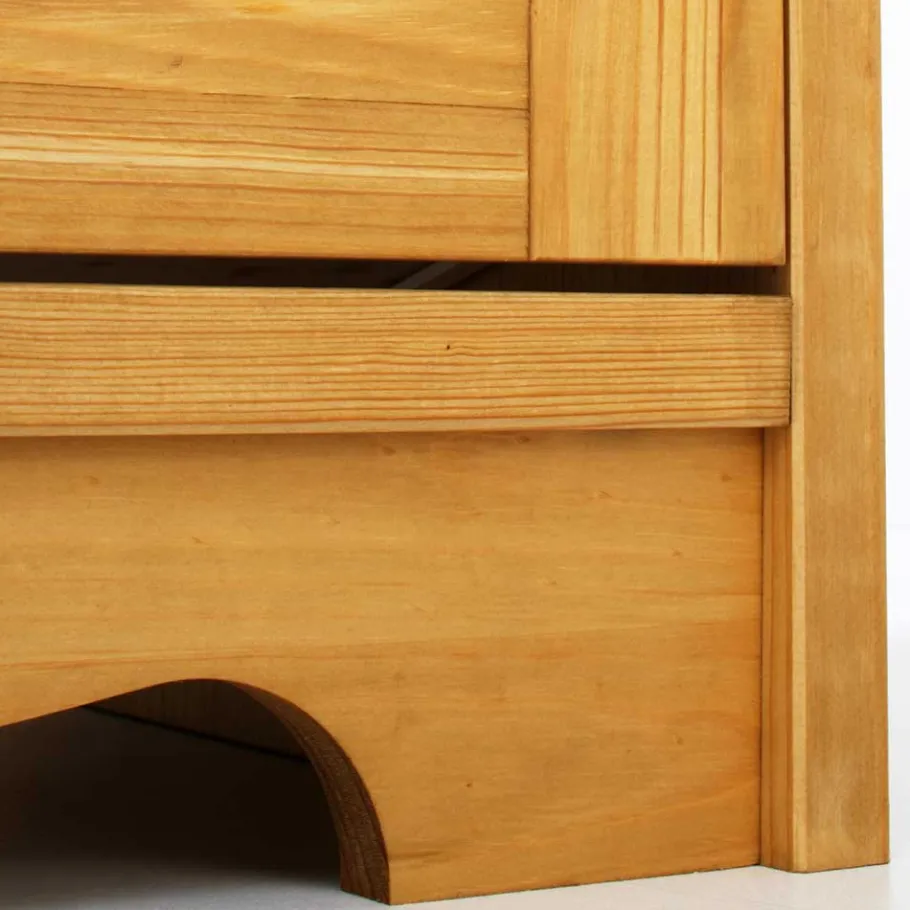 Sale Wohnen 194x89x37 Holz Sideboard aus Kiefer Natur - Vanpos