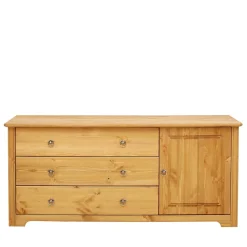 Sale Wohnen 152x68x38 Holzkommode mit 3 breiten Schubladen - Imressa