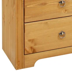 Sale Wohnen 152x68x38 Holzkommode mit 3 breiten Schubladen - Imressa