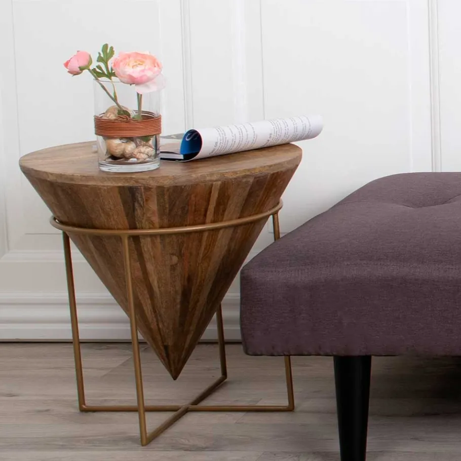 Best Wohnen 45x45x45 Holztisch im Kegel Konus Design - Scolari