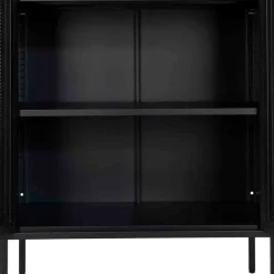 Discount Wohnen 80x120x40 Industrial Highboard mit Gittertüren - Zadegna
