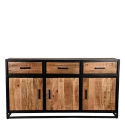 Hot Wohnen 170x90x45 Industrial Sideboard mit Bügelgestell aus Metall - Piatrasun
