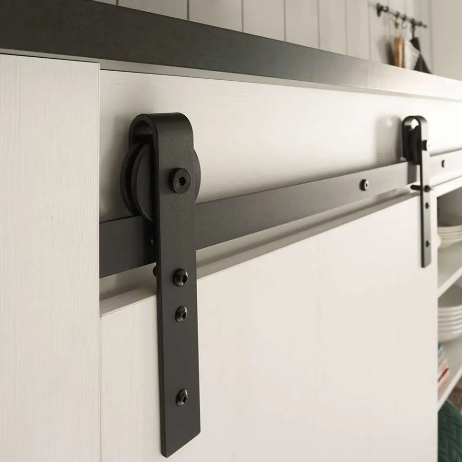 Sale Wohnen 161x93x77 Kücheninsel in Weiß & Anthrazit - Eture