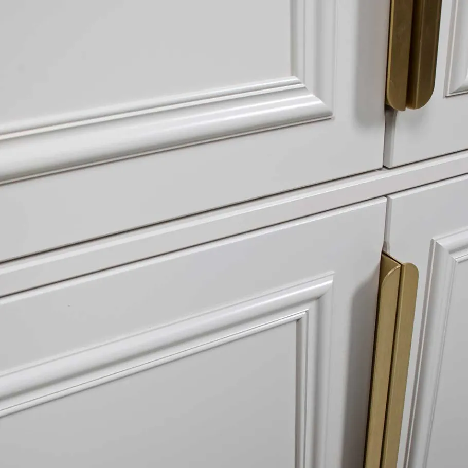 Online Wohnen 110x215x62 Kleiderschrank in Hellgrau - Emra