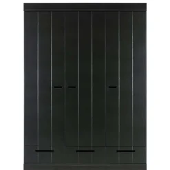 Discount Wohnen 140x195x53 Kleiderschrank 3-türig & 3 Schubladen - Vindrus