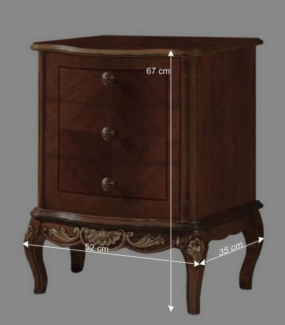 Online Wohnen 52x67x35 Kleine Kommode in italienischem Design - Aciara