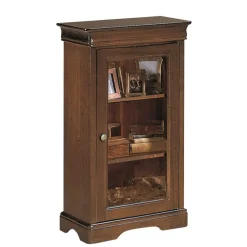 Hot Wohnen 51x92x32 Kleine Vitrine mit einer Glastür - Lemerzi