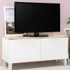 Online Wohnen 93x44x35 Kleiner TV Unterschrank in Weiß - Astrid
